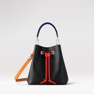 Black Bucket Bag with Red and Orange Blue Accents
Neo noe bb Not Louis Vuitton